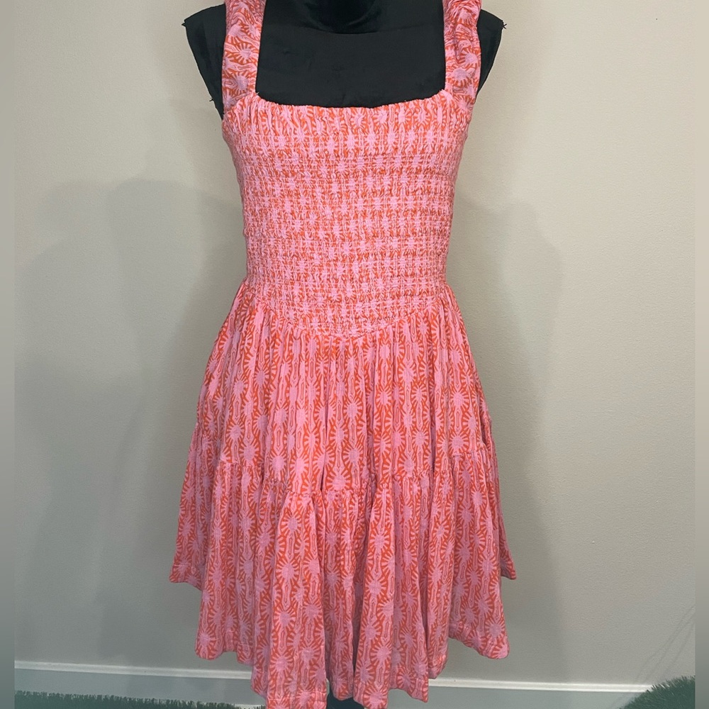 Pink Summer Dress. Stretchable.